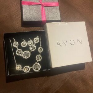 Avon Silver Jewelry Set